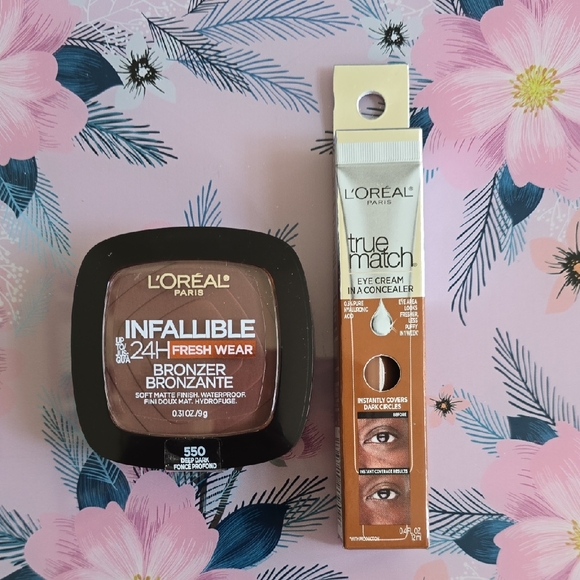 L'Oreal Other - L'Oreal Infallible Bronzer and True Match Eye Cream Set